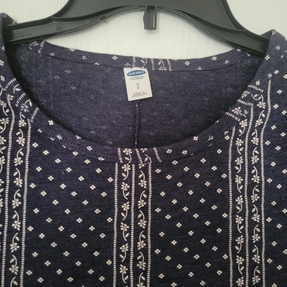 🟣Navy patterned dress - Picture 3 of 4